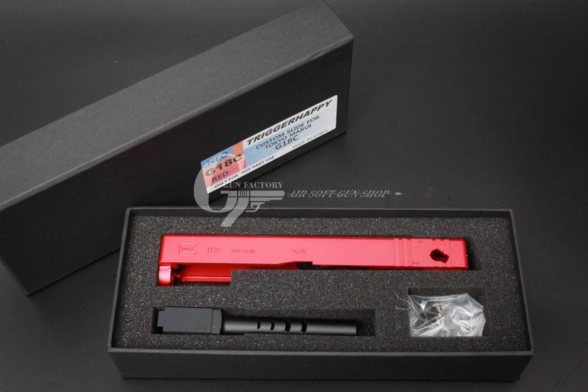 TH/Detonator Glock 18c Red Slide set [For Marui]