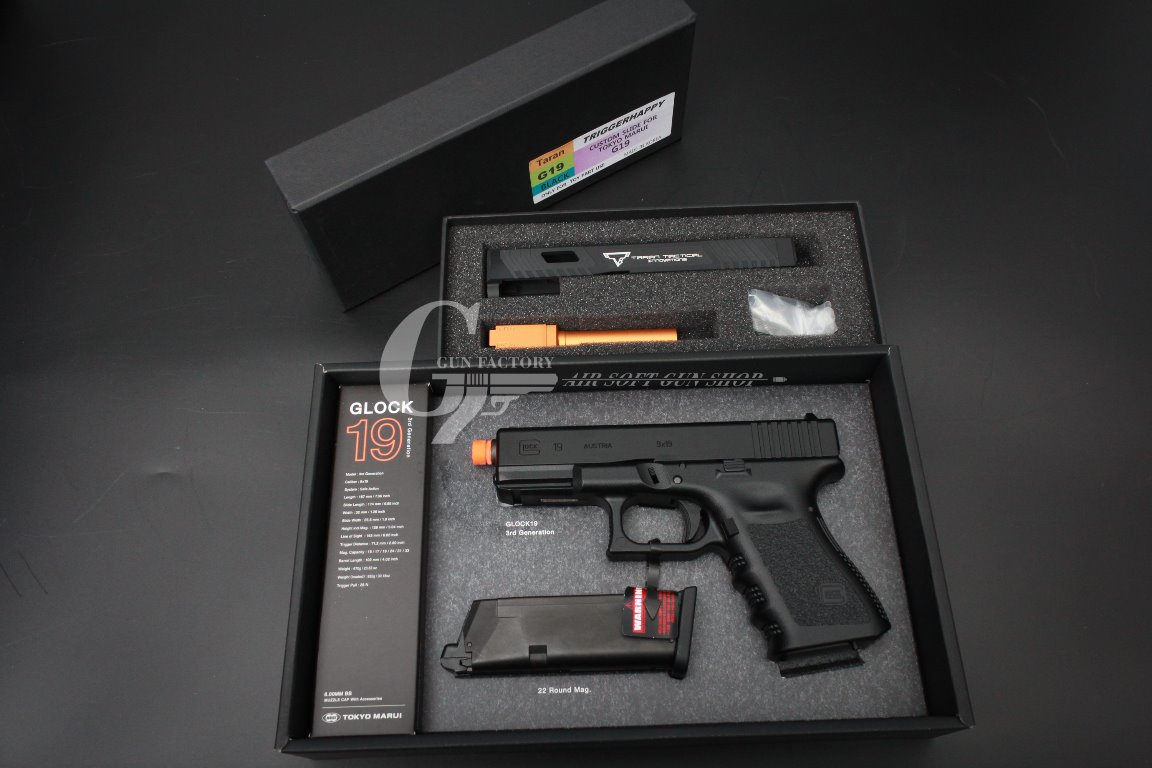 MARUI Glock 19 + TH/Detonator Glock 19 TTI Slide set [For Marui] / [ 커스텀 의뢰]