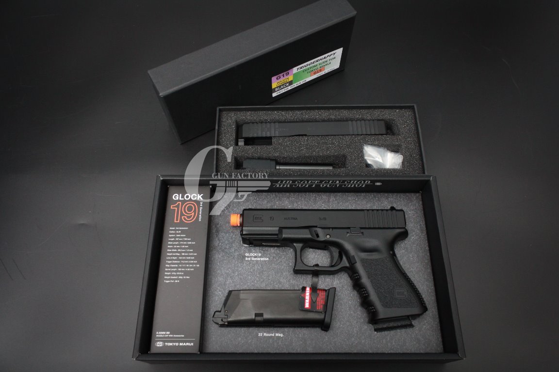 MARUI Glock 19 + TH/Detonator Glock 19 Wilson combat Slide set  [ 커스텀 의뢰]